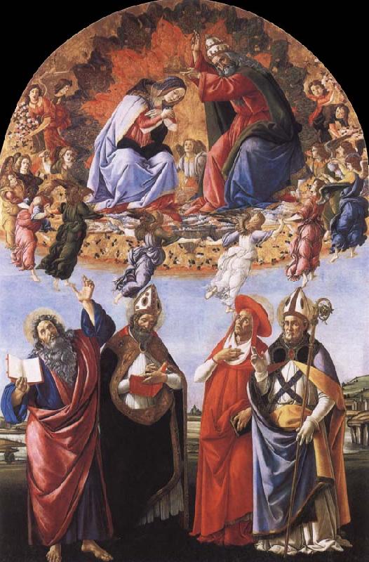Sandro Botticelli The Coronation of the Virgin oil painting image